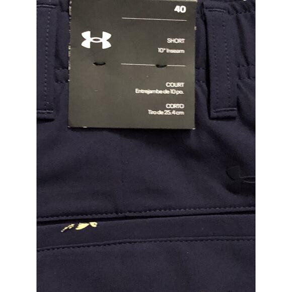 UNDER ARMOUR Men's UA STORM Bird Printed Golf Shorts NWT - Black - size 40w - Picture 8 of 13